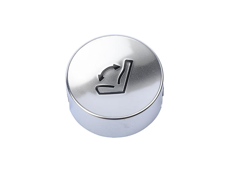 Seat folding button cap-two-color electroplating